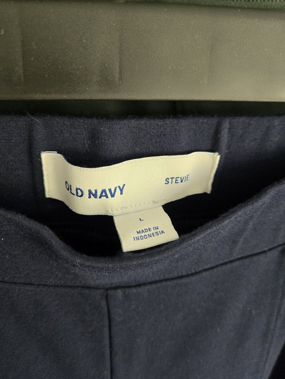 2 Old Navy Stevie Legging Pants Navy Blue & Green Bundle Of 2 Womens LARGE - Picture 3 of 9
